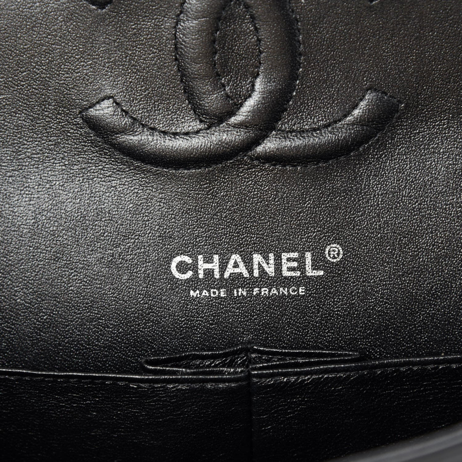 Chanel Metallic Patent Crumpled Calfskin Chevron Quilted Medium Double Flap So Black 11 of 13