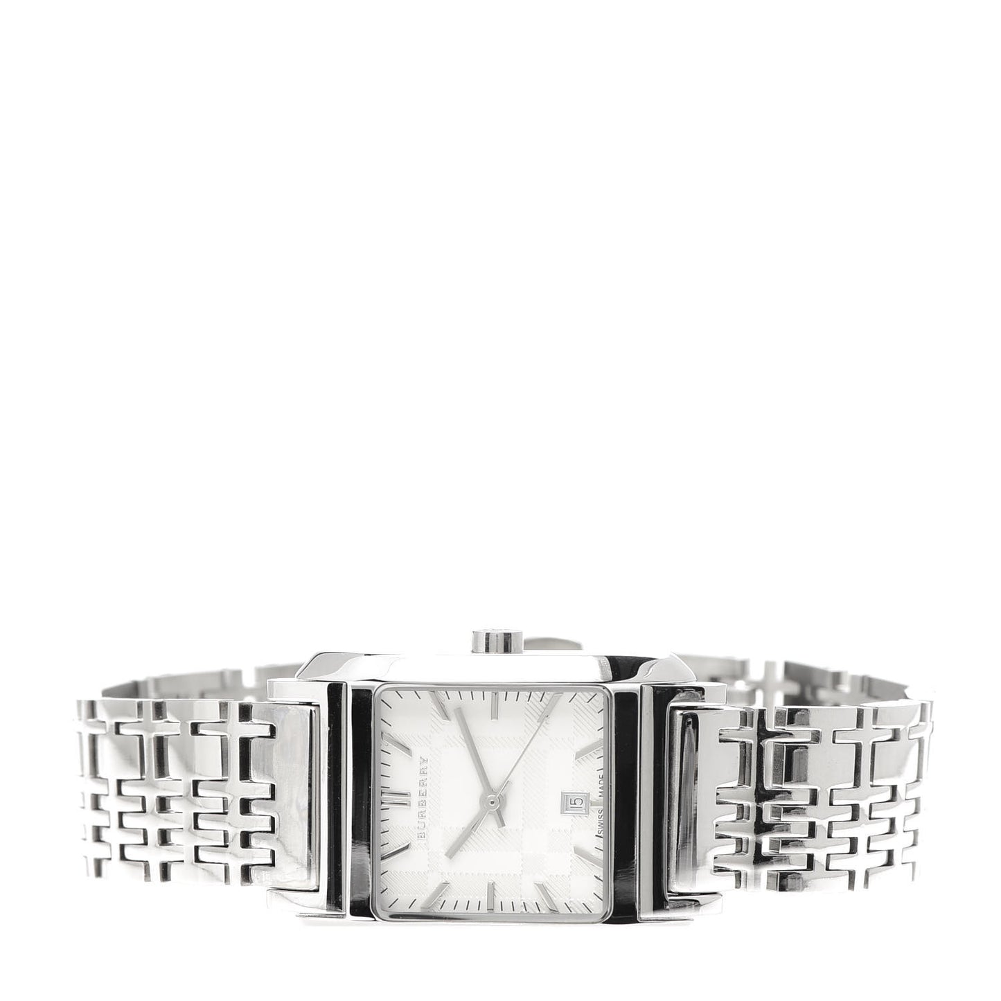 Stainless Steel 25mm Nova Check Quartz Watch BU1572