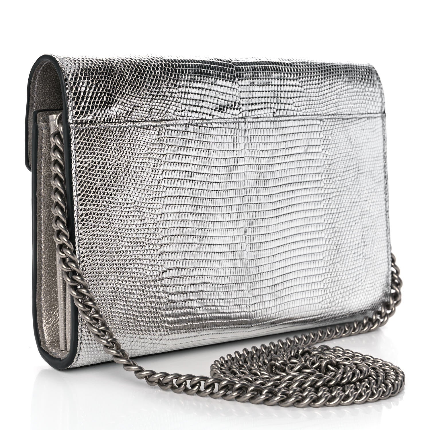 Gucci Lizard Mini Dionysus Chain Wallet Silver 3 of 10