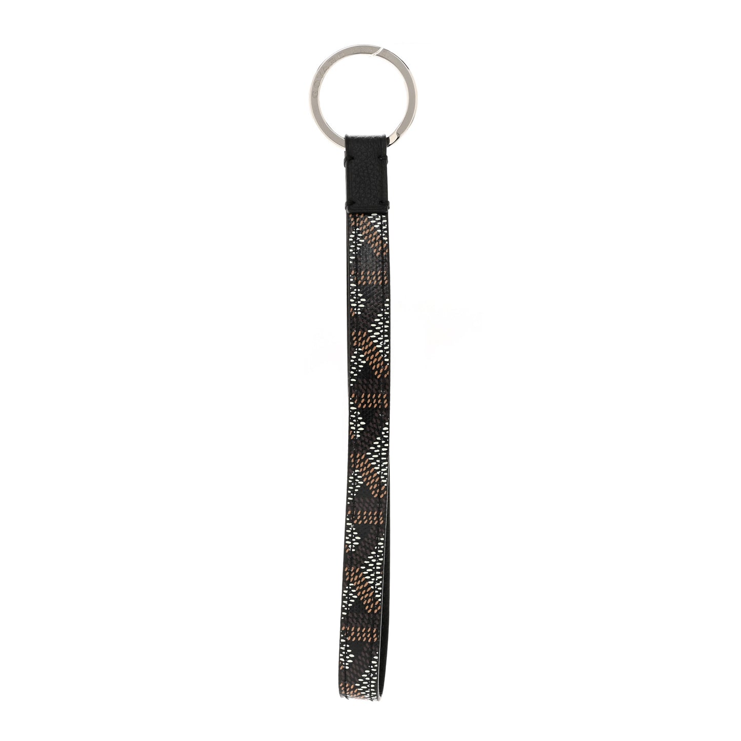 Goyardine Sesame Key Holder Black