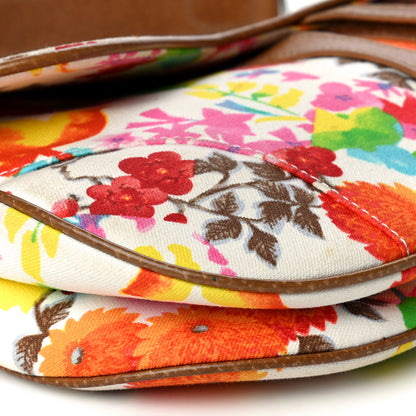 Christian Dior Canvas Floral Saddle Bag 12 of 18