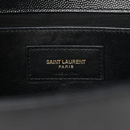 Saint Laurent Grain De Poudre Medium Classic Monogram Kate Satchel Black 5 of 9