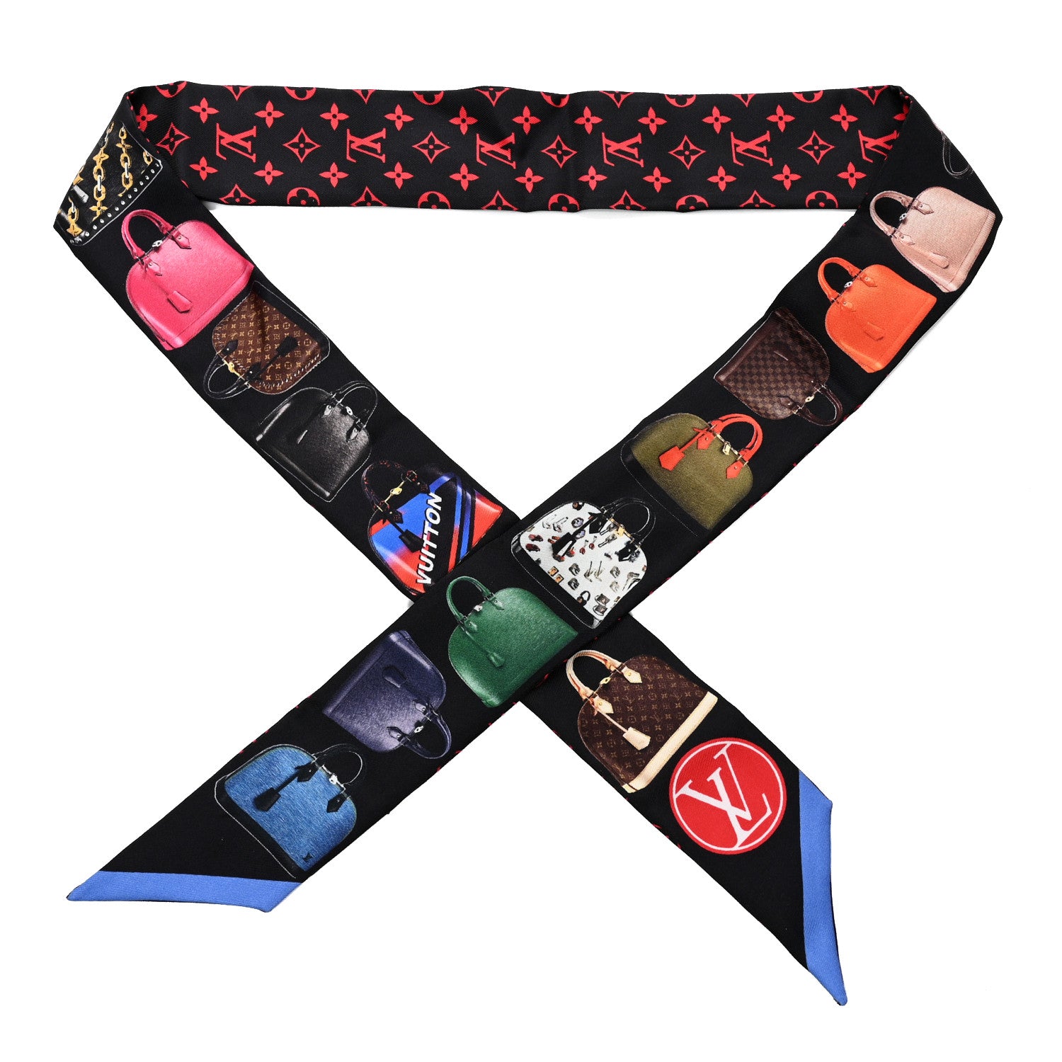 Louis Vuitton Silk Monogram Tribute To Alma BB Bandeau Black 1 of 4