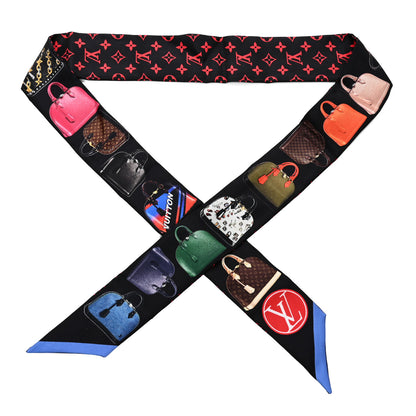 Louis Vuitton Silk Monogram Tribute To Alma BB Bandeau Black 1 of 4