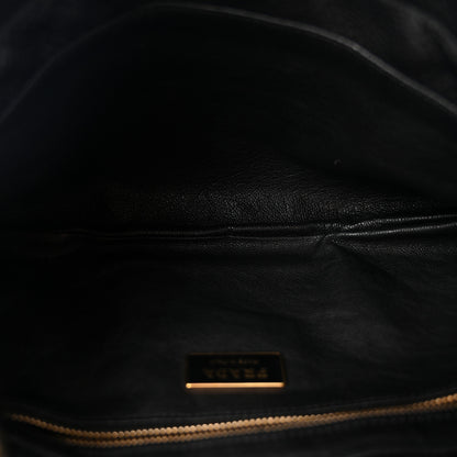 Prada Vitello Daino Small Chain Shoulder Bag Black 5 of 10