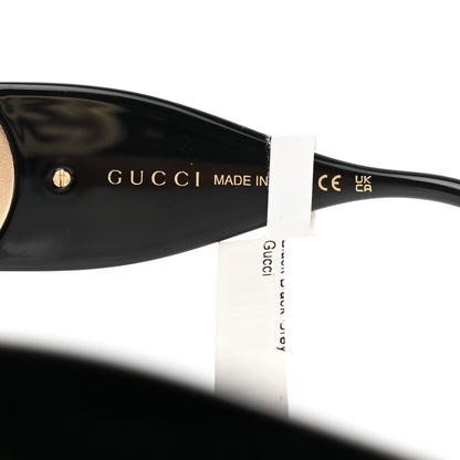 Gucci Acetate Rectangular Frame Chain Sunglasses GG1022S Black 6 of 9