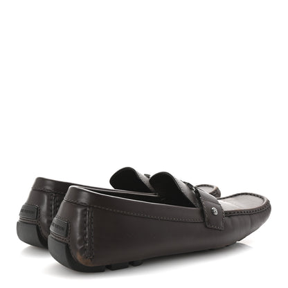 Louis Vuitton Calfskin Mens Monte Carlo Shoe Moccasin Loafers 11 Brown 5 of 8