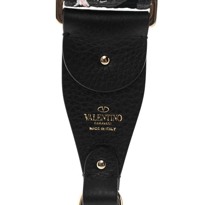 Valentino Garavani Canvas Camo Butterfly Embroidered Guitar Strap Multicolor 3 of 4