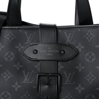Louis Vuitton Monogram Eclipse Saumur Tote Black 6 of 9