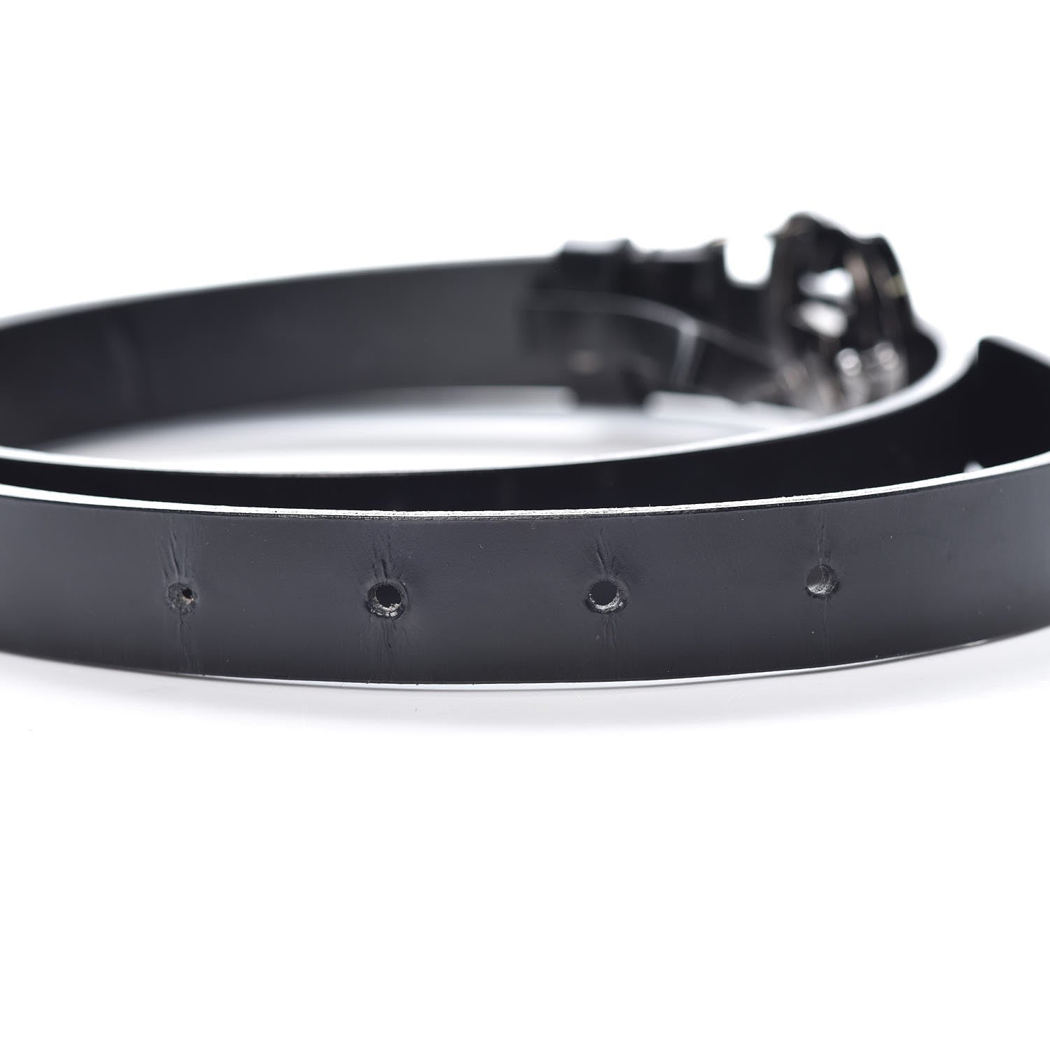 Gucci Calfskin Interlocking G Belt 80 32 Black 7 of 7