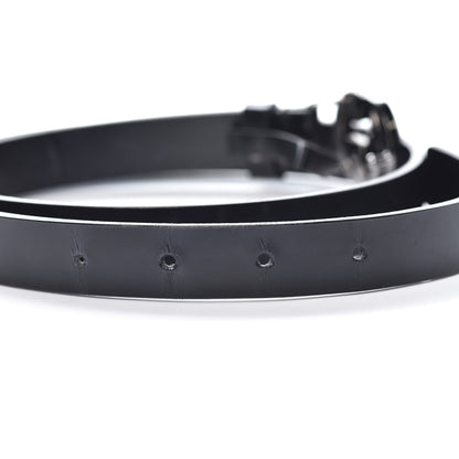 Gucci Calfskin Interlocking G Belt 80 32 Black 7 of 7