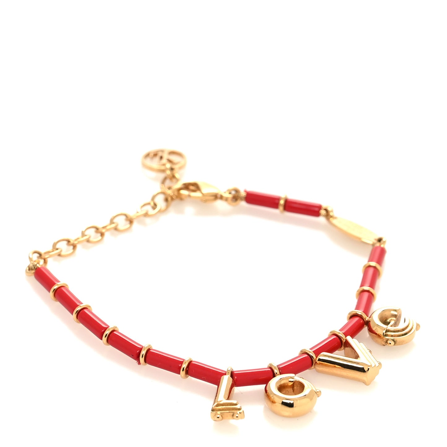 LV Crazy In Love Bracelet Gold Red