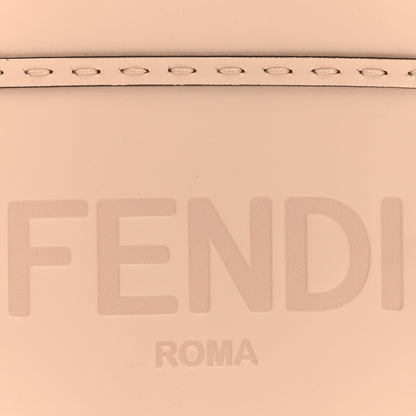 Fendi Vitello King Plexiglass Logo Embossed Mini Fendi Sunshine Shopper Tote Light Rose 8 of 10