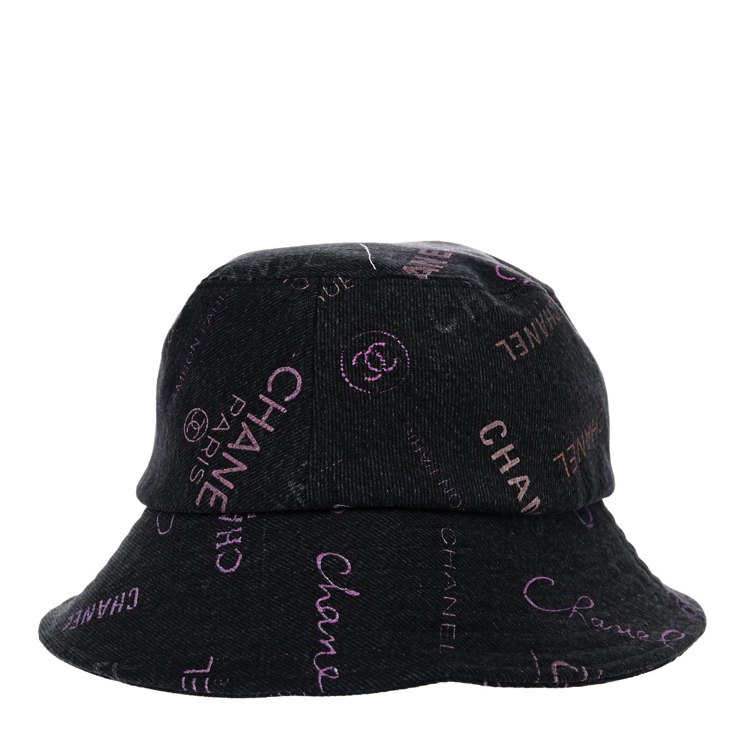 Denim Mood Cloche Bucket Hat M Black
