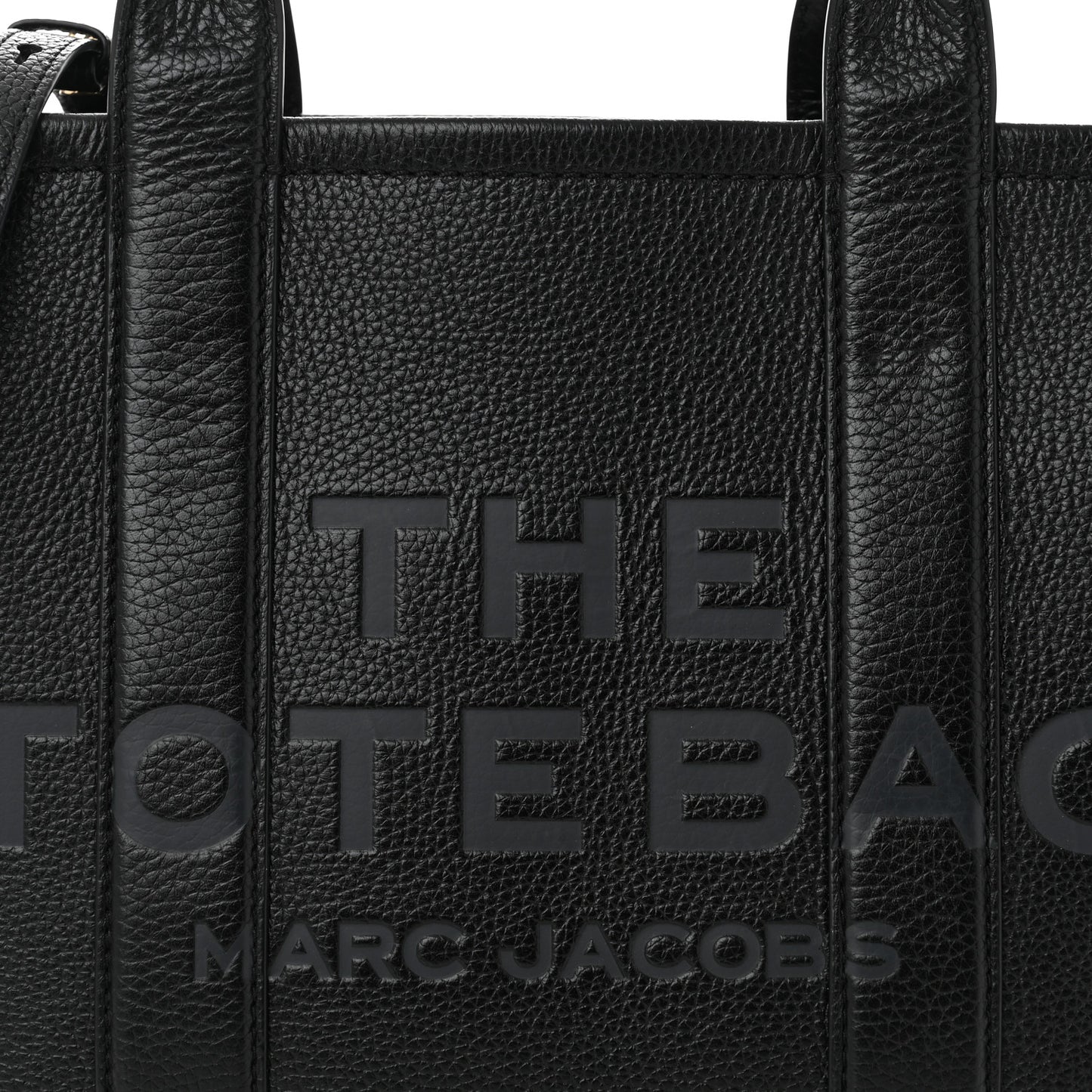 Grained Calfskin Medium The Tote Bag Black