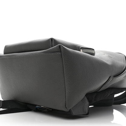 Burberry Calfskin Logo Embossed Backpack Charcoal Grey 8 of 10