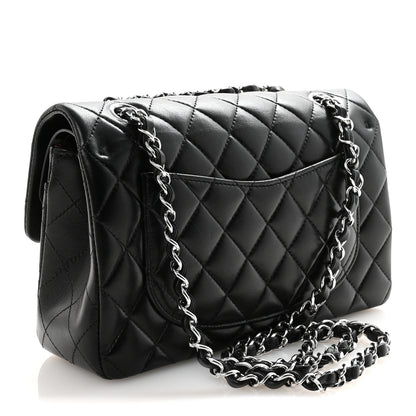 Chanel Lambskin Quilted Small Double Flap Black 4 of 12