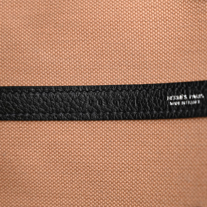 Hermes Toile Militaire Negonda Garden Party 49 GM Chai Black 7 of 12