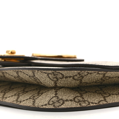 Gucci GG Supreme Monogram Textured Dollar Calfskin Blondie Belt Bag Beige Ebony New Acero 10 of 12