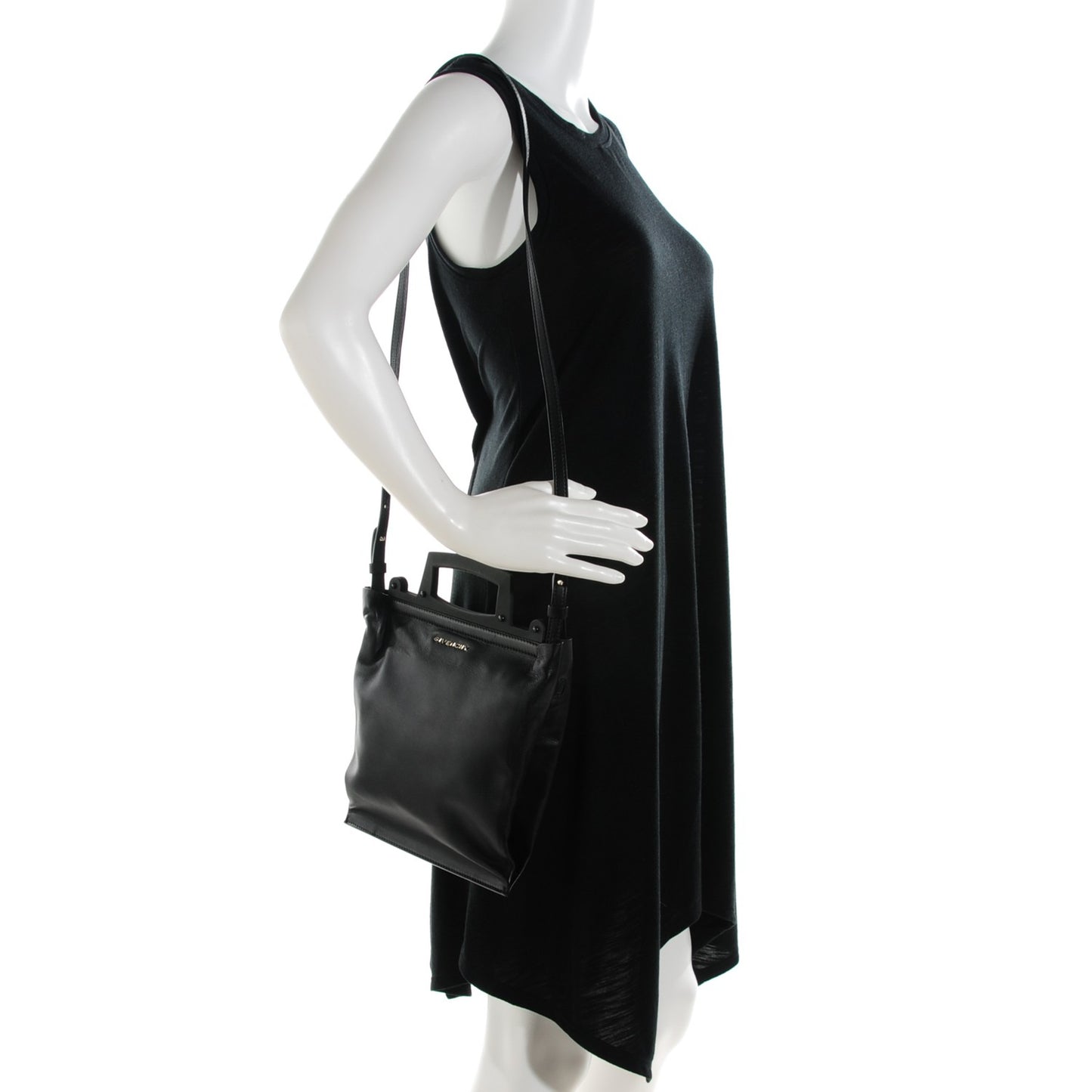 Lambskin Rave Frame Tote Black