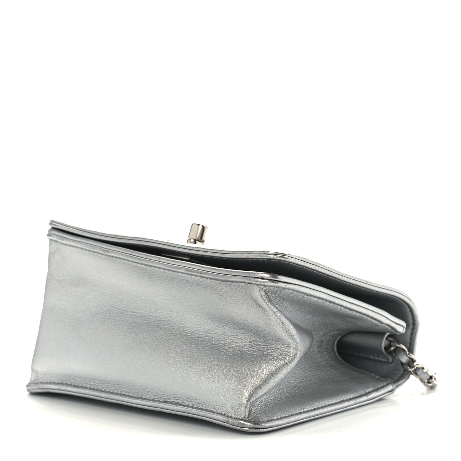Chanel Metallic Calfskin Mini Propeller Flap Silver 8 of 10