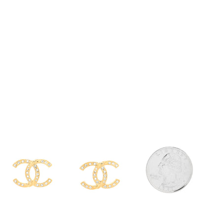 Chanel Crystal Twist CC Earrings Gold 2 of 4