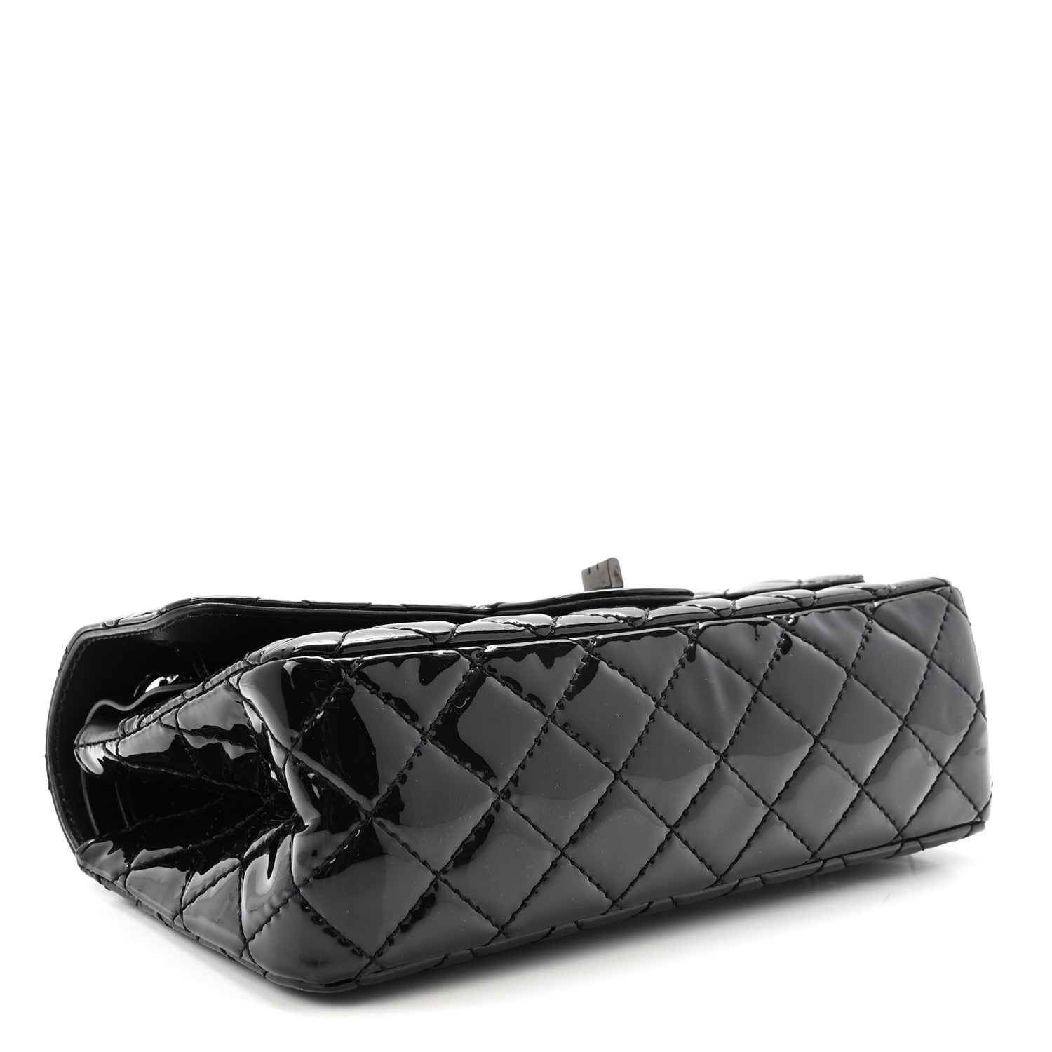 Chanel Patent Calfskin Quilted 2.55 Reissue 225 Flap So Black 4 of 10