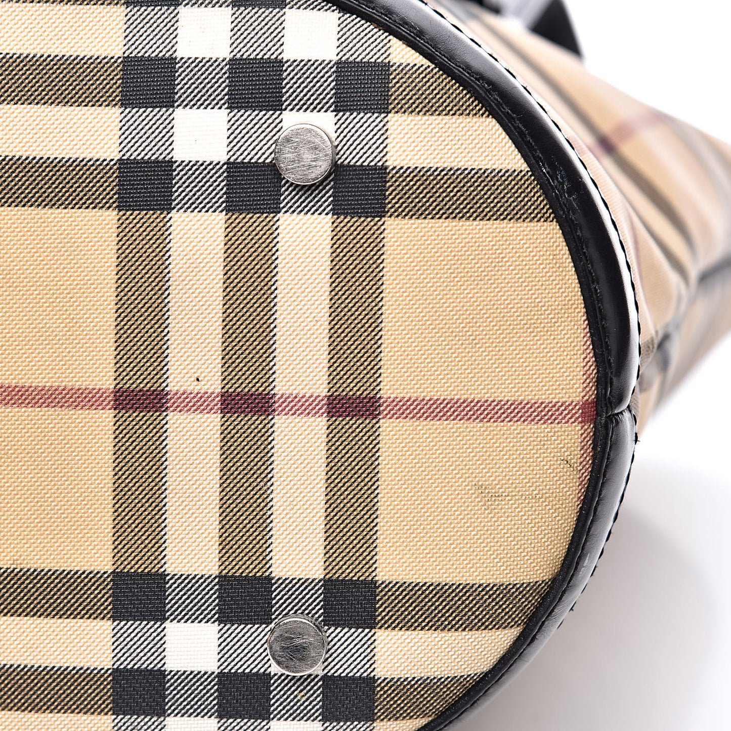 House Check Bucket Bag Black