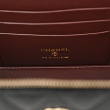 Chanel Caviar Quilted Small Vanity Case With Chain Black 6 of 11