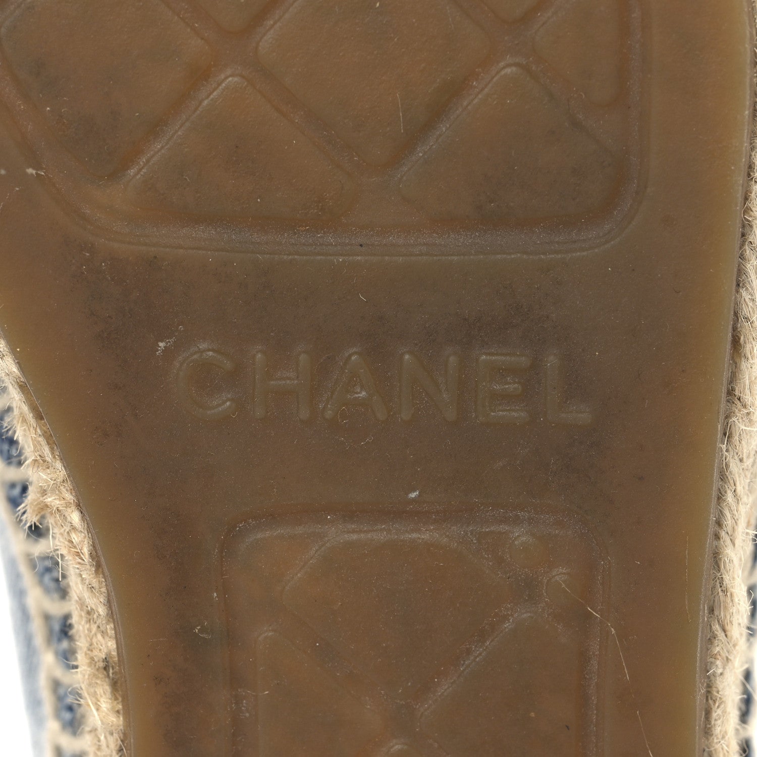 Chanel Denim CC Espadrilles 37 Blue Black 9 of 10