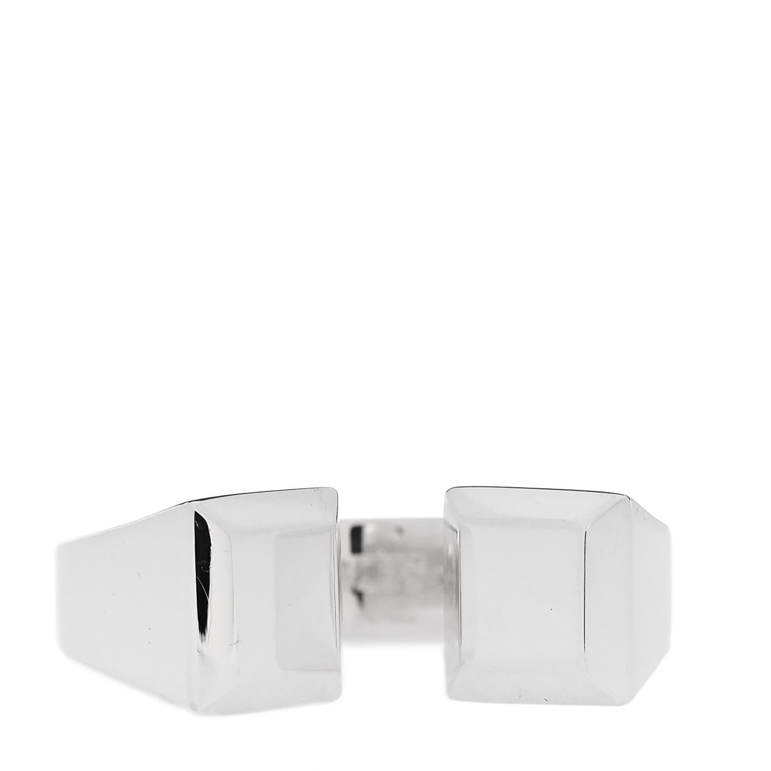 Hermes Sterling Silver Large Clou de Forge Ring 54 7 1 of 7