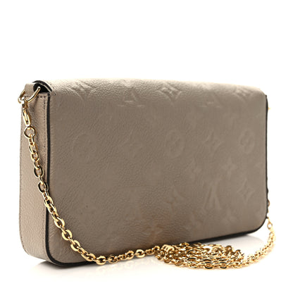 Louis Vuitton Empreinte Pochette Felicie Chain Wallet Tourterelle 4 of 10
