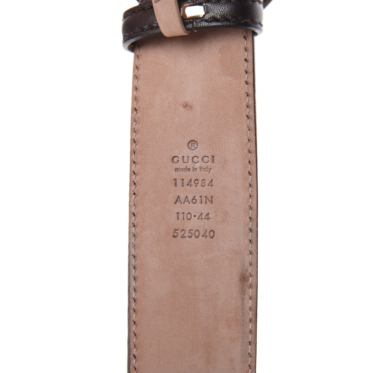 Guccissima Interlocking G Belt 110 44 Brown