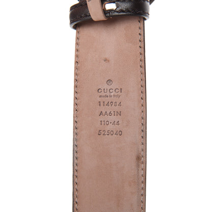 Gucci Guccissima Interlocking G Belt 110 44 Brown 3 of 8