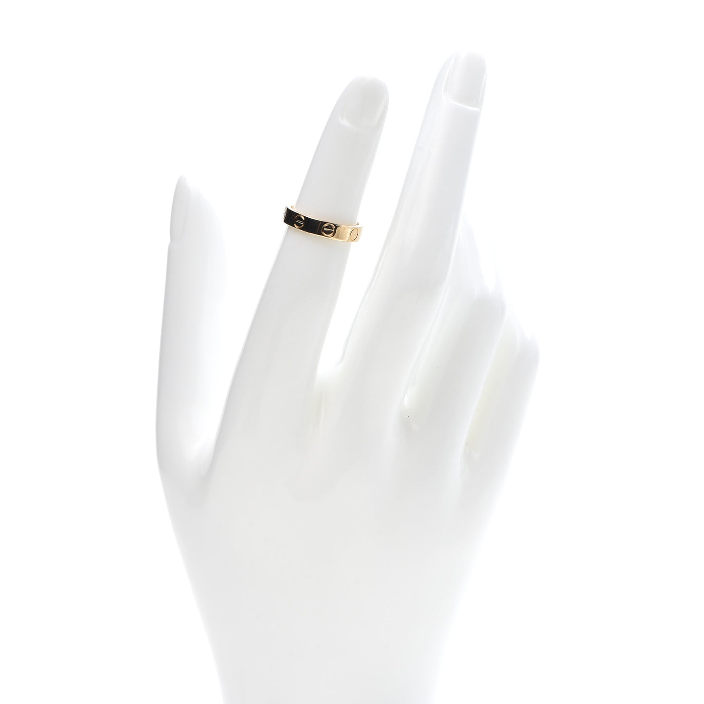18K Yellow Gold 3.5mm LOVE Wedding Band Ring 47 4