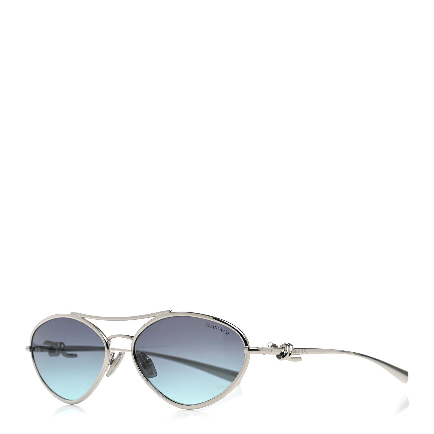 Tiffany Metal Knot Sunglasses TF3117 Silver 1 of 8