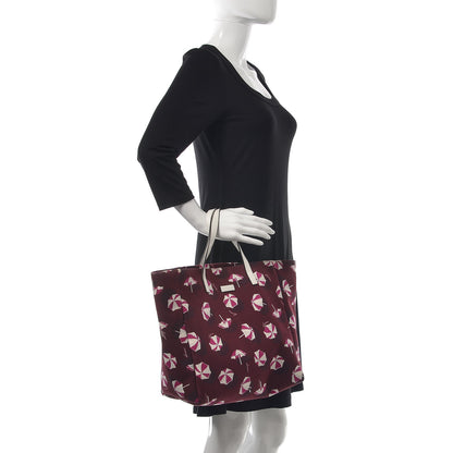 Gucci Canvas Medium Umbrella Tote Red 2 of 13