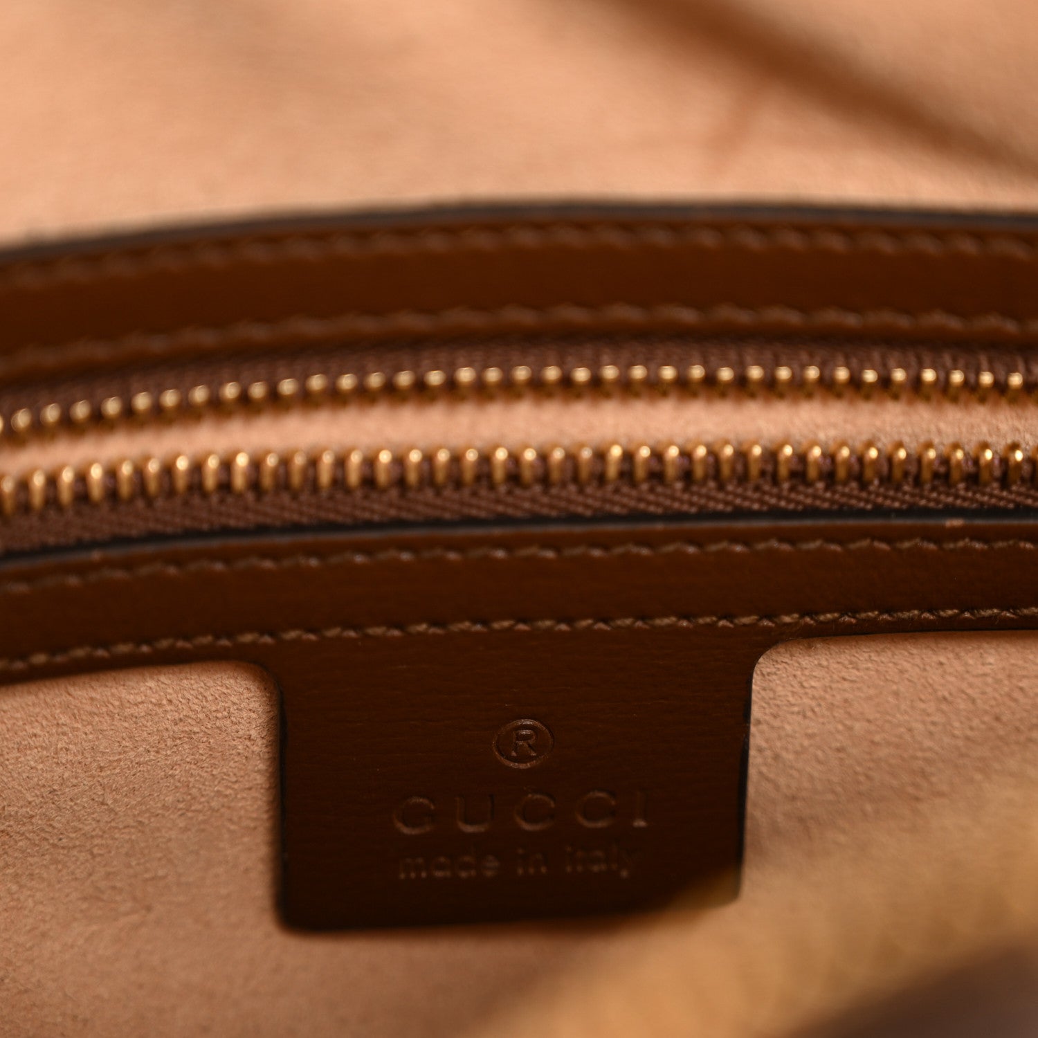 Gucci GG Supreme Monogram Small Horsebit 1955 Shoulder Bag Beige Brown Sugar 5 of 12