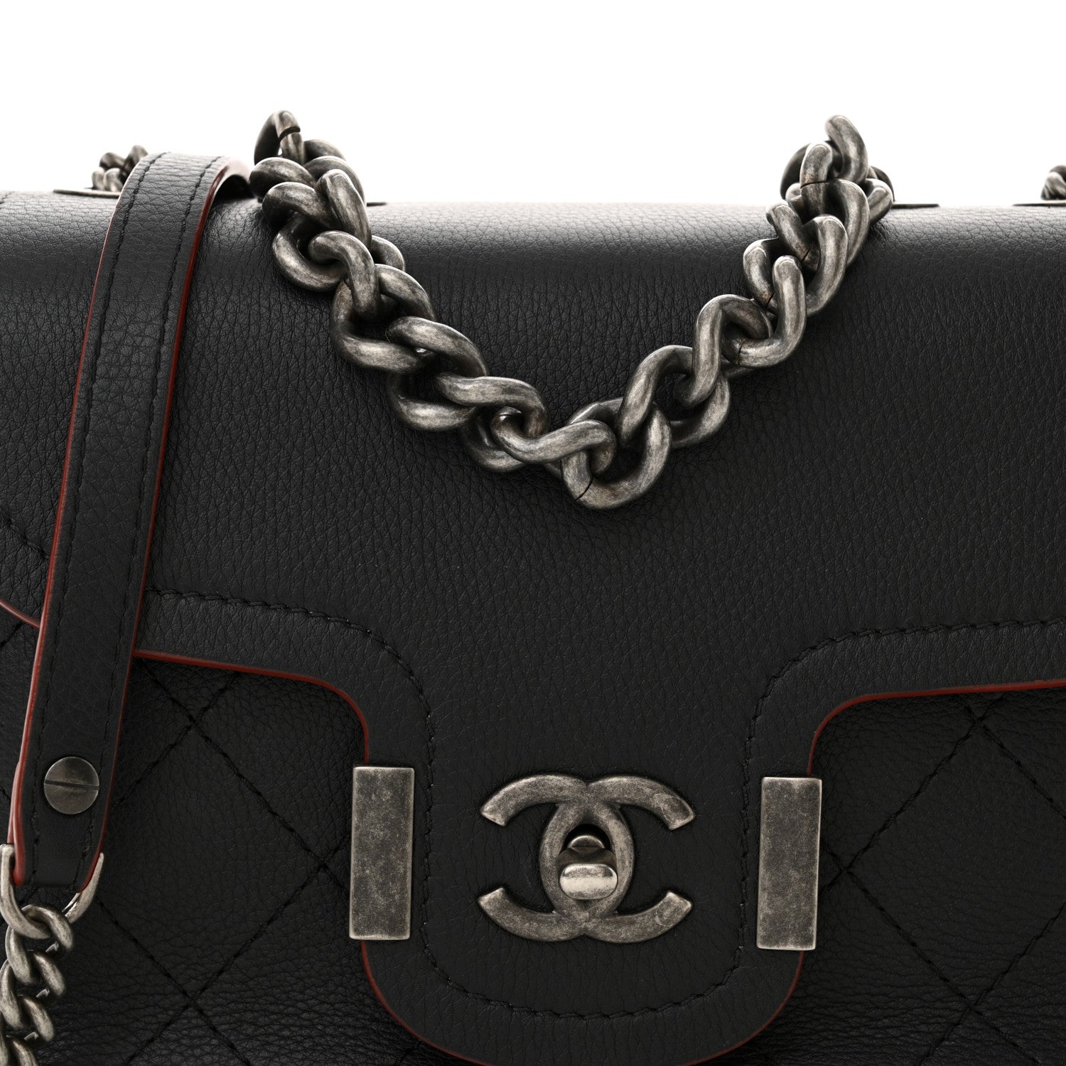 Chanel Grained Calfskin Archi Chic Flap Black 8 of 11
