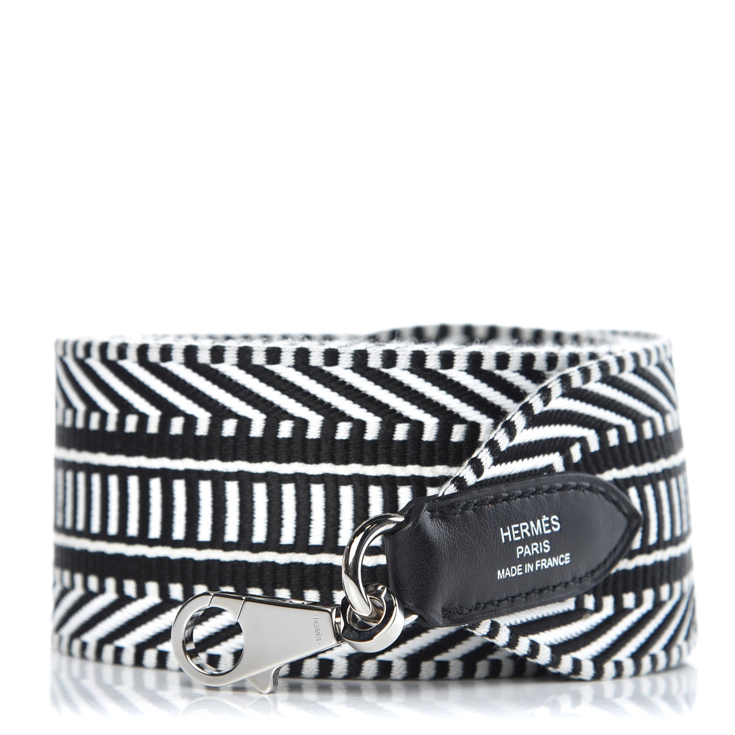 Toile Swift 50mm Sangle Cavale Shoulder Strap Black Ecru
