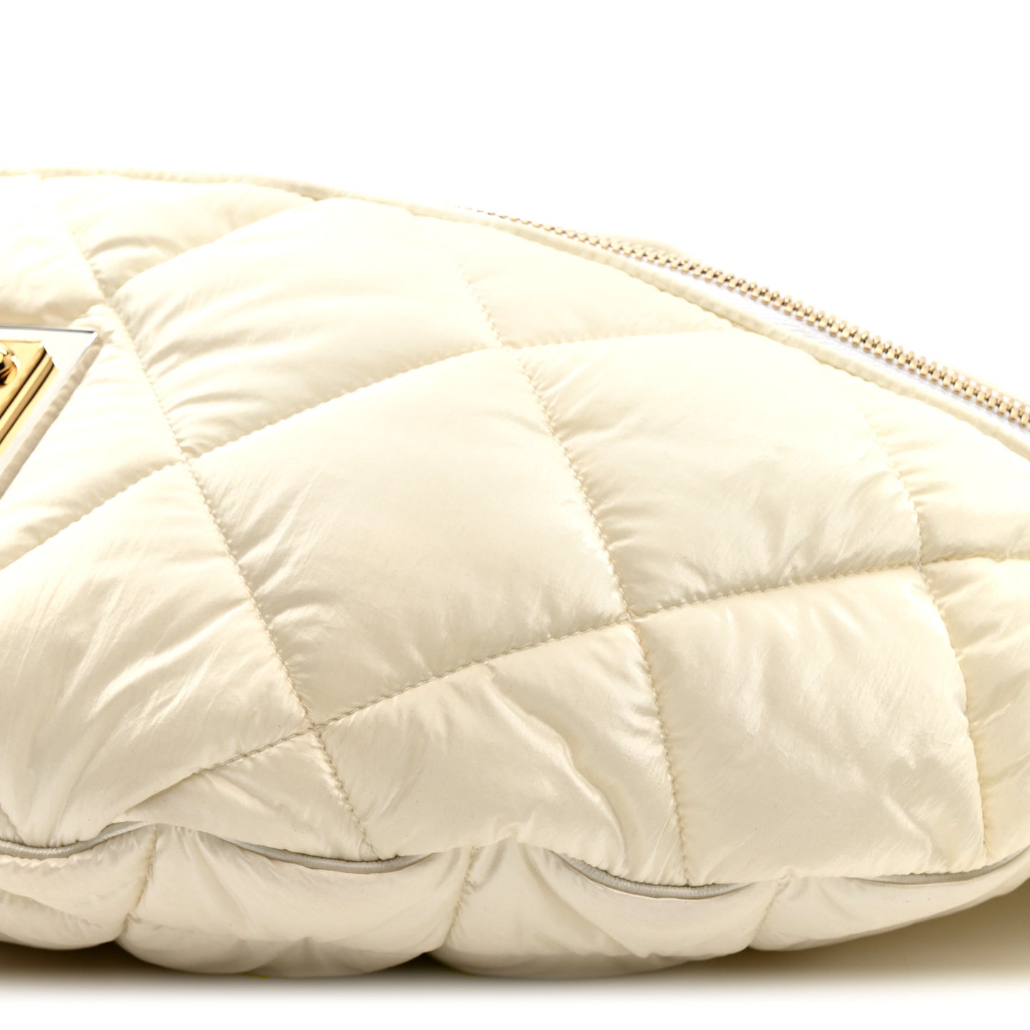 Marsupio Nylon Quilted Piumino 2 Belt Bag White