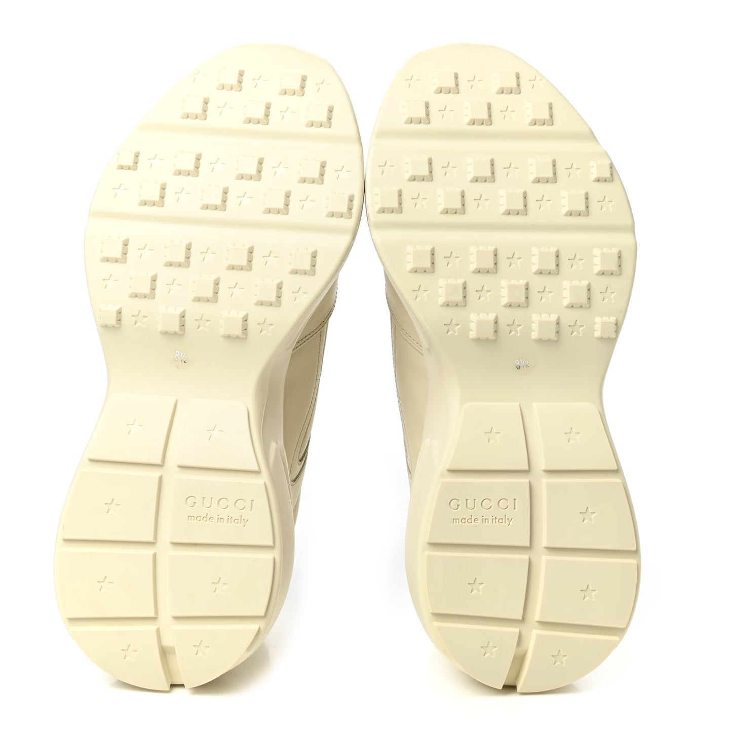 Calfskin Hawaii Printed Mens Rhyton Sneakers 8.5 White