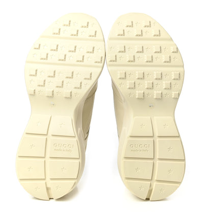 Gucci Calfskin Hawaii Printed Mens Rhyton Sneakers 8.5 White 5 of 9