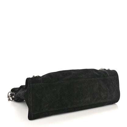 Balenciaga Baby Daim Suede Classic Silver Hardware City Black 4 of 8