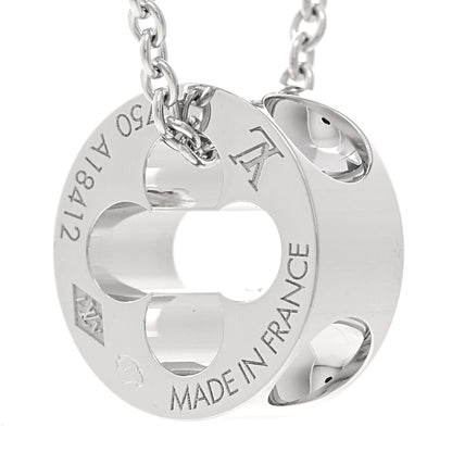 Louis Vuitton Empreinte White Gold Pendent Necklace 5 of 6
