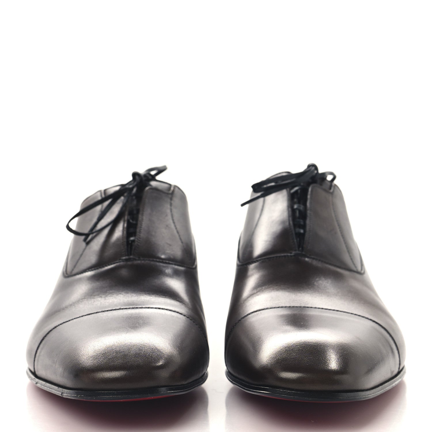 Christian Louboutin Calfskin Mens Greghost Oxfords 43 Brown 3 of 8