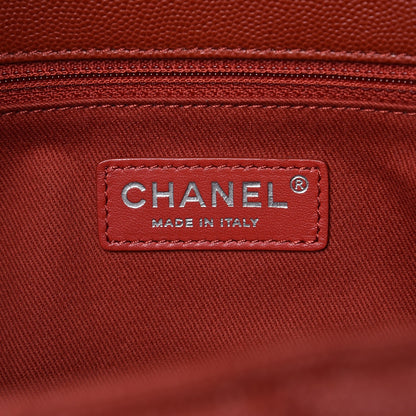 Chanel Caviar Quilted Medium Coco Handle Flap Dark Red 8 of 8