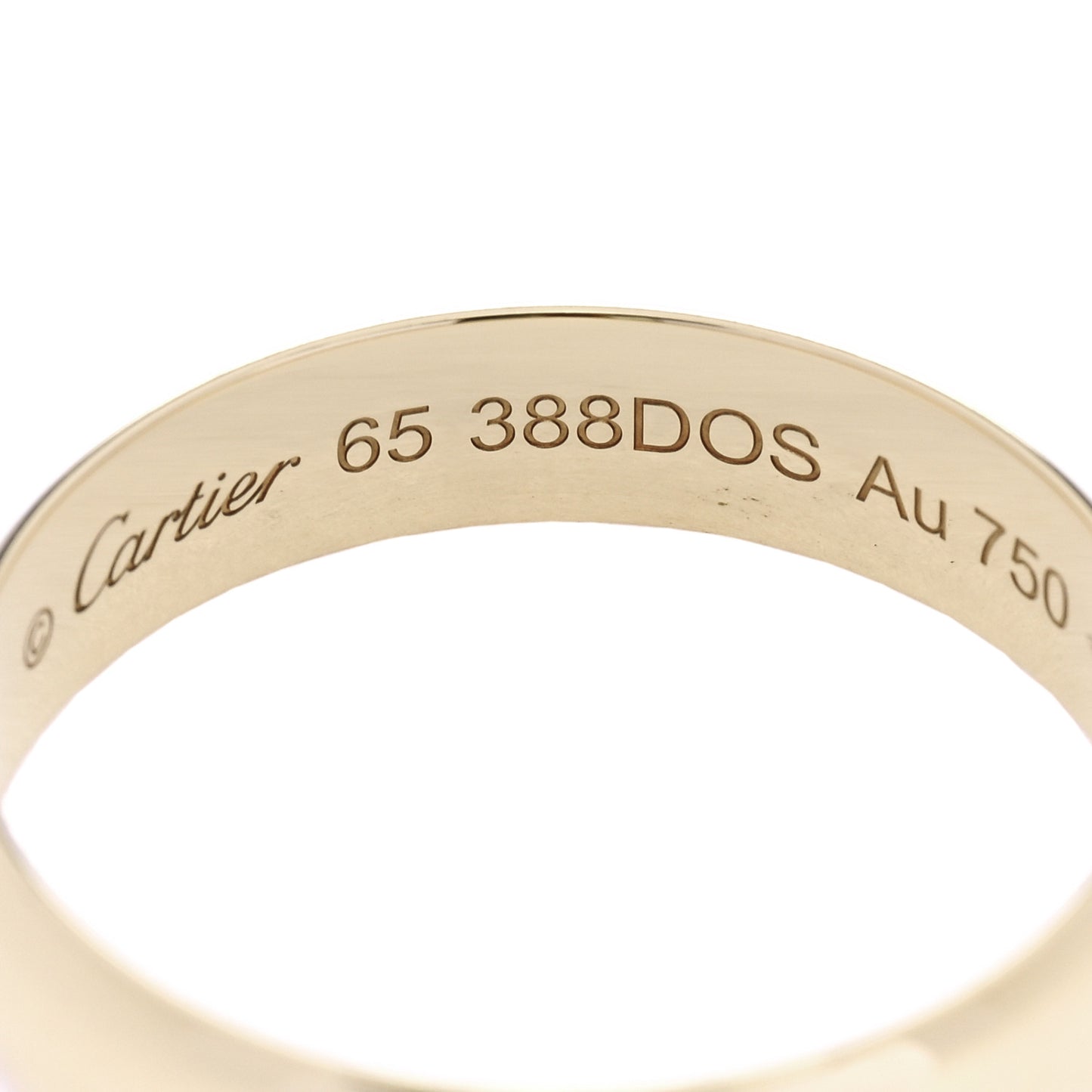 18K Yellow Gold 5mm 1895 Wedding Band Ring 65 11