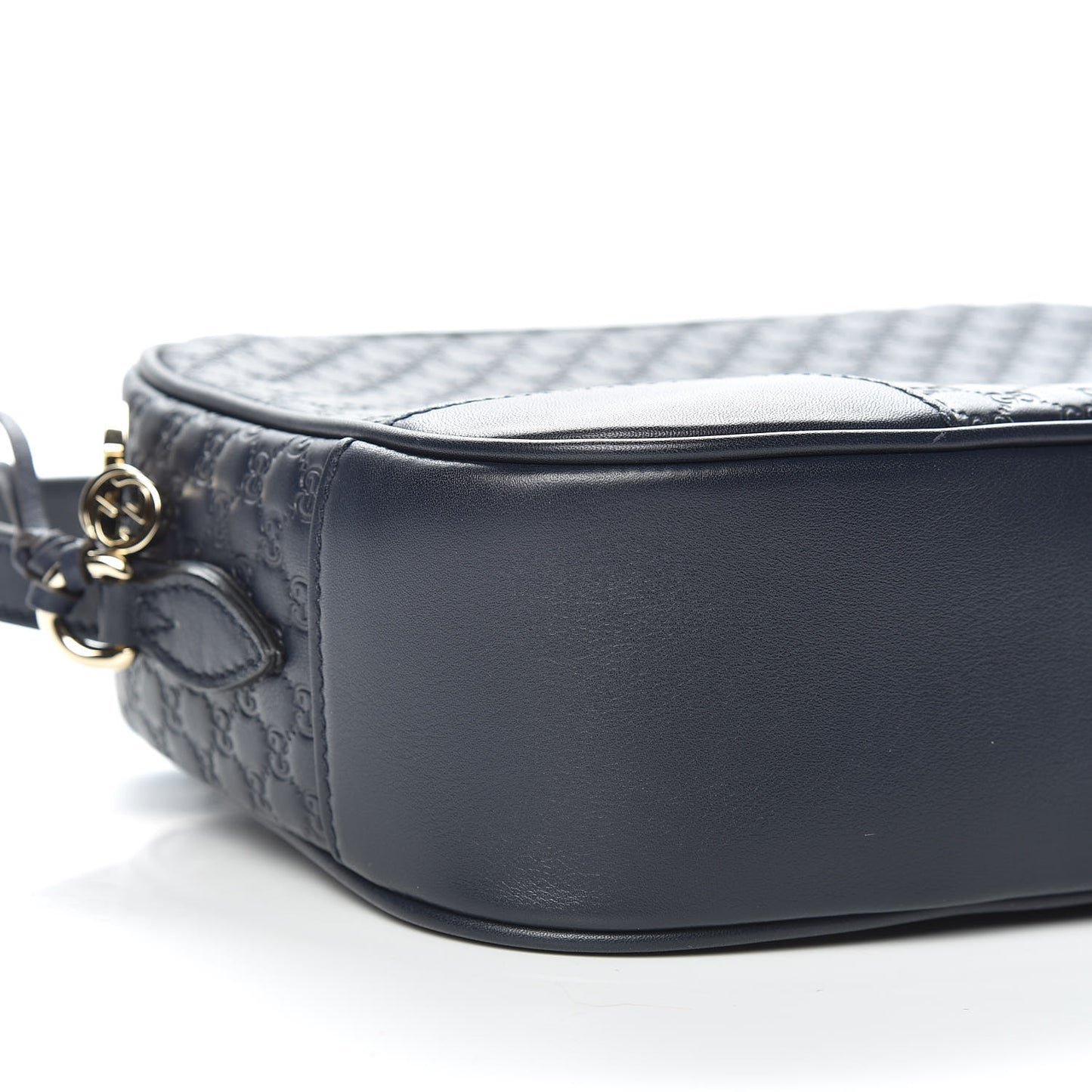 Soft Microguccissima Mini Bree Messenger Bag Blue