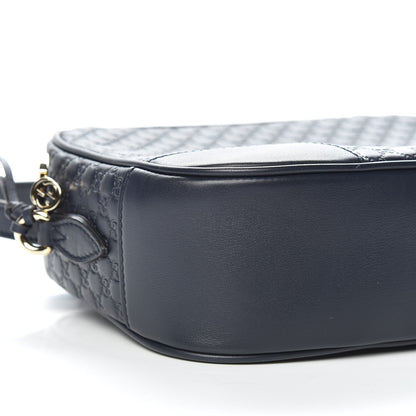 Gucci Soft Microguccissima Mini Bree Messenger Bag Blue 5 of 10